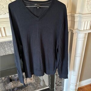 Banana Republic Navy V-Neck Sweater Knit Long Sleeve